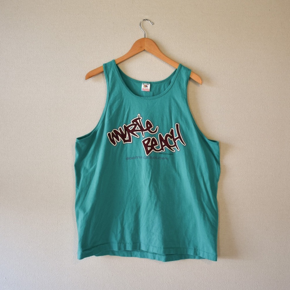 Vintage Single Stitch Myrtle Beach Screen Printed Tank 90s